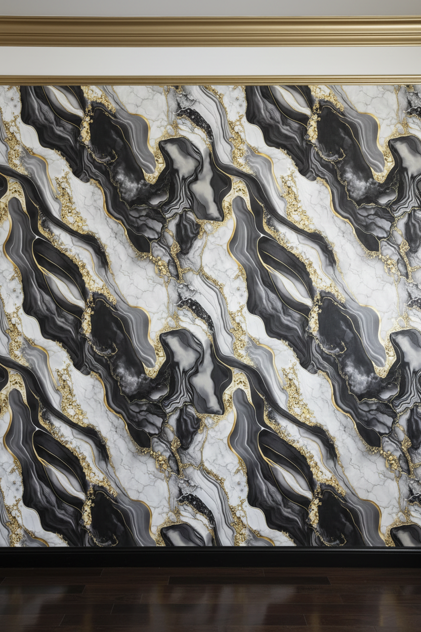 PVC Rolle selbstklebend – Marmor Design