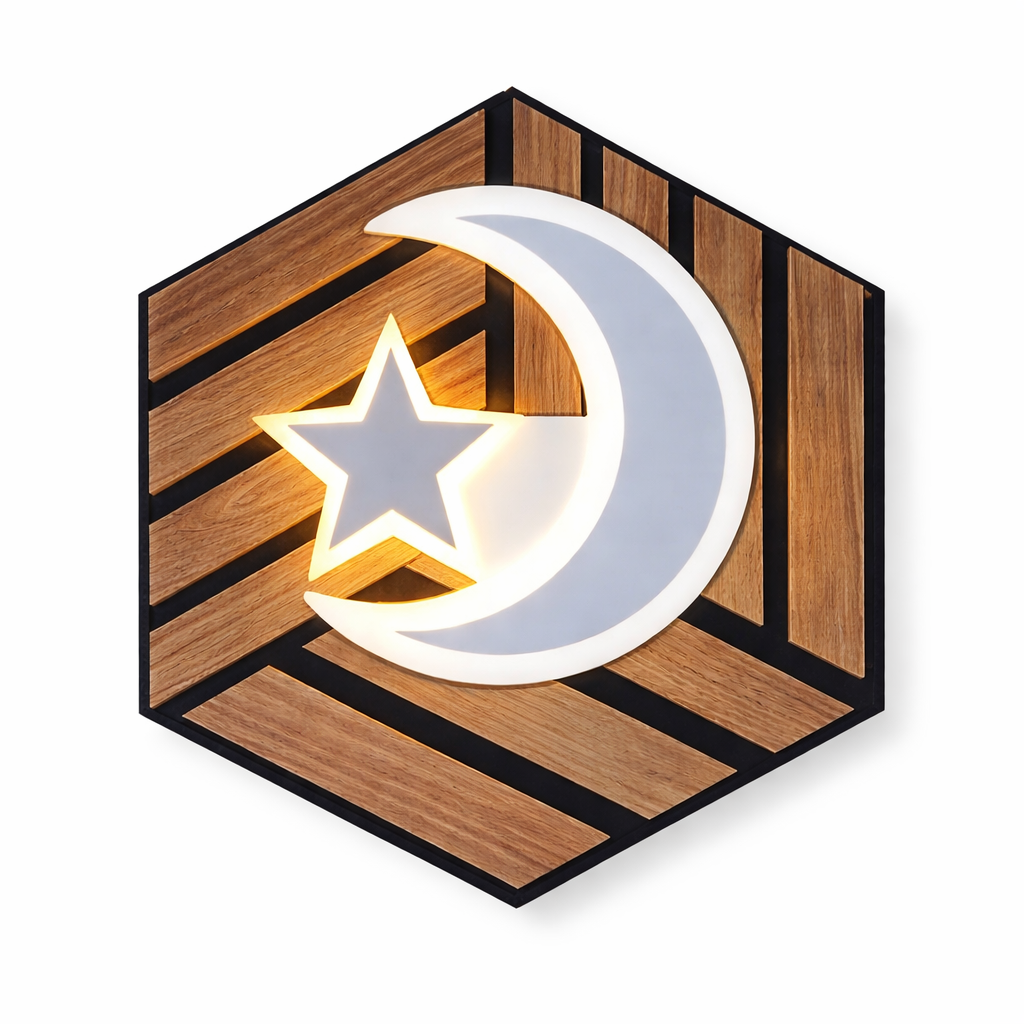 ✨ LUXORA LED-Wandleuchte inkl. GRATIS Holzpaneel ✨