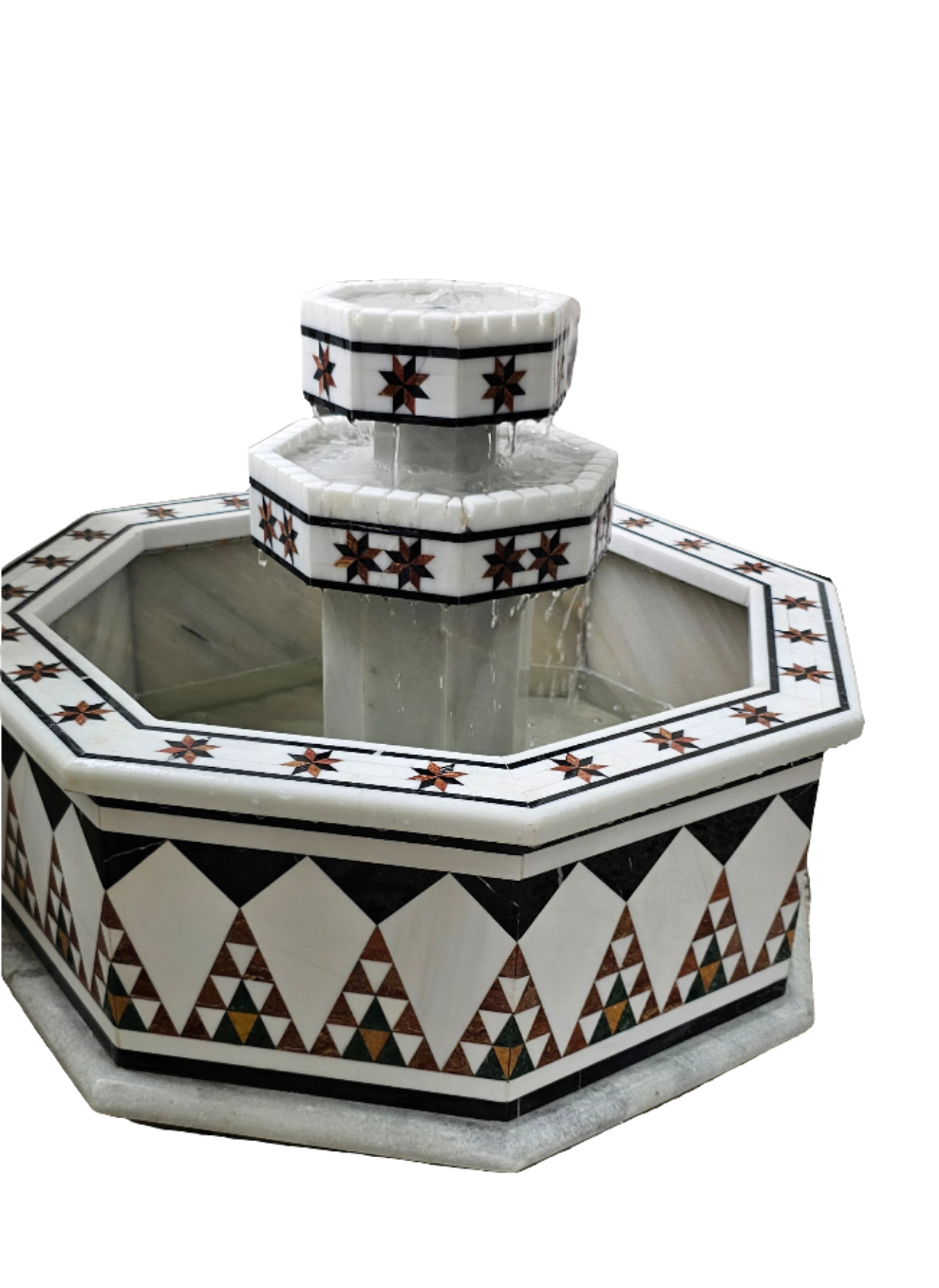 Marmorbrunnen mit [LED]