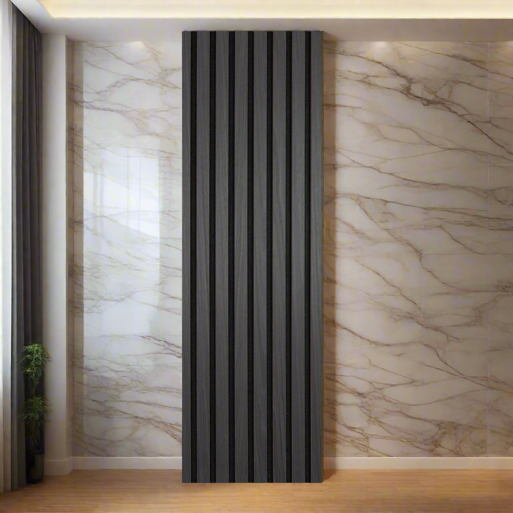 Holzpaneele[Schwarz] 60×270cm