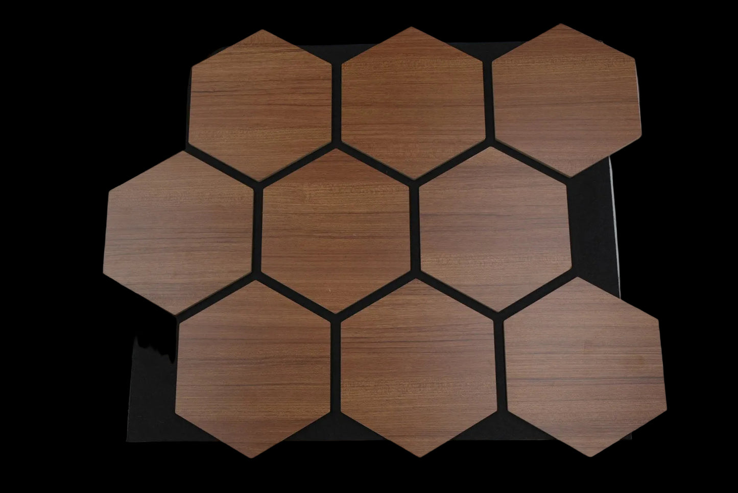 3D Holzpaneele [Braun/Hell]80×70cm
