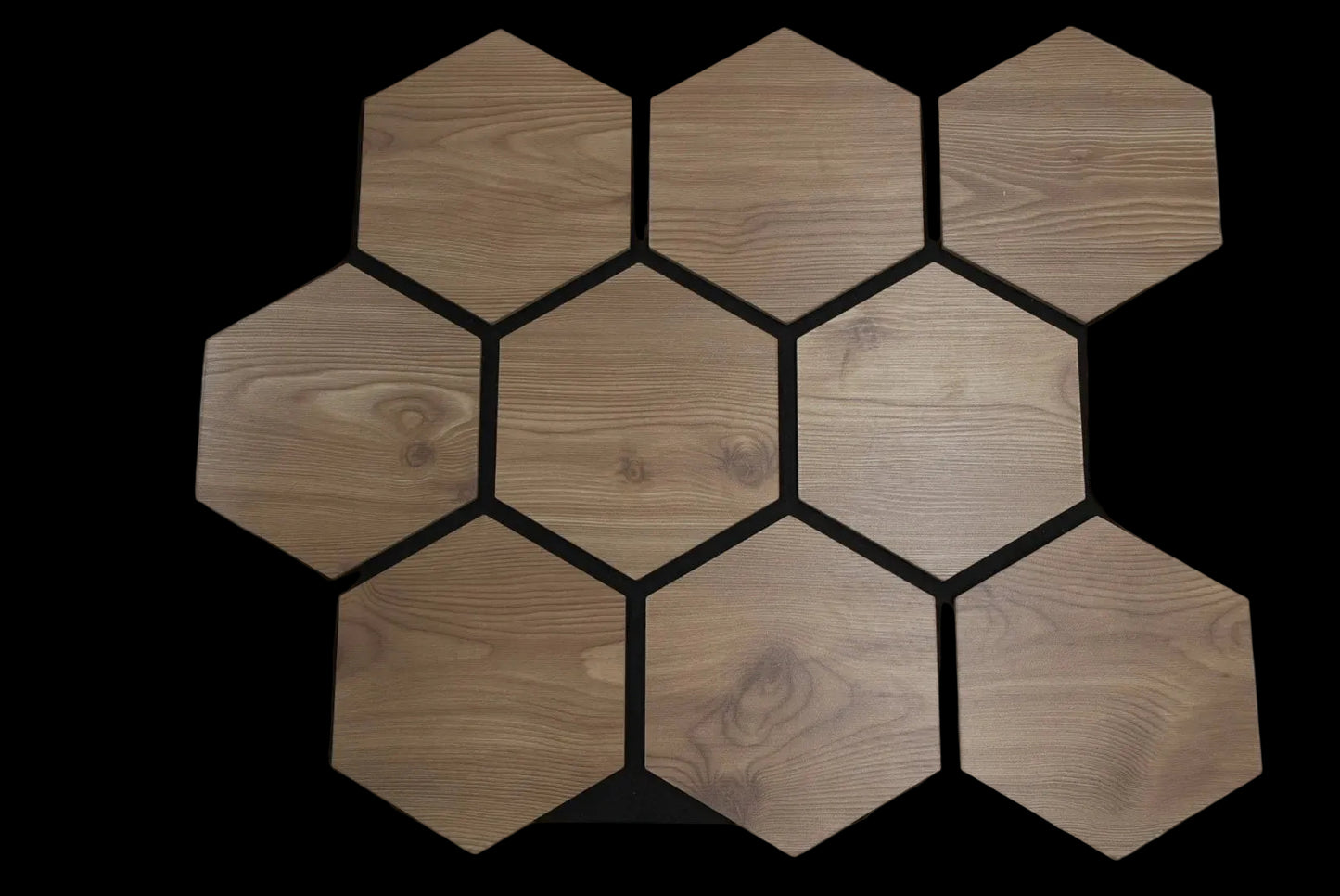 3D Holzpaneele[Eiche/Dunkel] 80×70cm