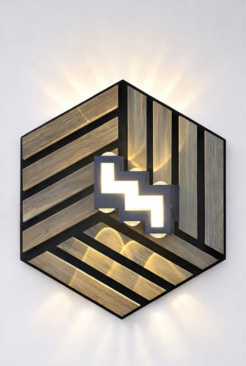 ✨ LUXORA LED-Wandleuchte inkl. GRATIS Holzpaneel ✨