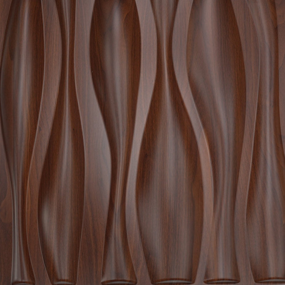 3D-Wellenstruktur[Braun]            50×50Cm