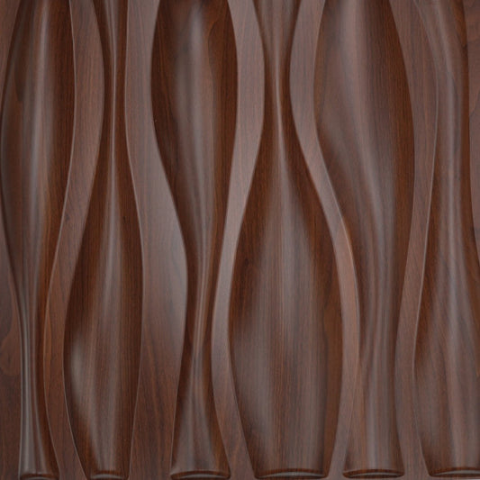 3D-Wellenstruktur[Braun]            50×50Cm